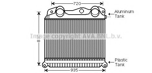 PRASCO MN4055 Intercooler, charger